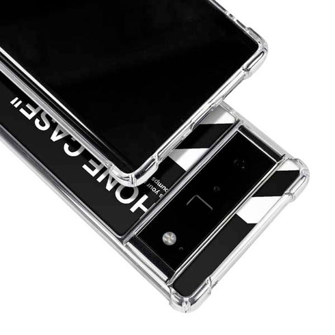 Black and White Stripes Google Pixel 6 Clear Case